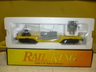 HARD TO FIND MTH RAILKING 30 2273A MTA SEARCHLIGHT CAR  0/027 MINT