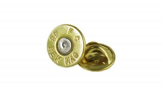 remington 44 magnum brass bullet tie tac hat pin time
