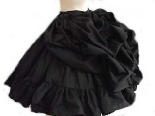Newly listed Gothic Steampunk Lolita Black Victorian Bustle Skirt Goth 
