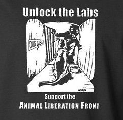 Animal Liberation Front T shirt UNLOCK THE LABS punk Singer Rights ALF 