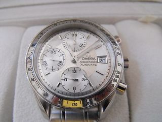   MENS SPEEDMASTER 3513.30 AUTOMATIC CHRONOGRAPH DATE SILVER STEEL WATCH