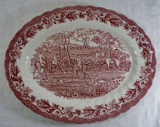 myott country life pink 11 inch oval serving platter from canada time 