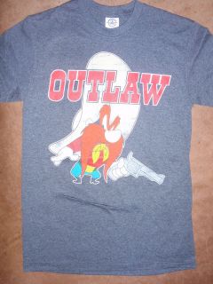 Mens Looney Tunes Yosemite Sam Outlaw T Shirt New with Tags
