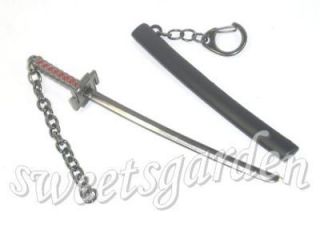 Ichigos Tensa Zangetsu Knife katana Sword Metal Keychain Exhibit 