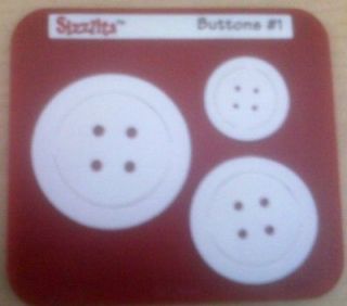 sizzix sizzlits buttons 1 die cutter fits big shot cuttlebug
