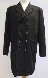 OZWALD BOATENG MANS BLACK OVERCOAT/44 CHEST/USED/EXCELLENT/FREE UK 