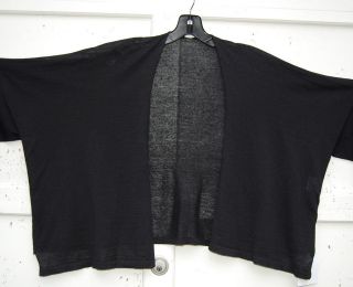 NWT Shirin Guild BLACK 35% Cashmere, 35% Merino 30% Silk Cardigan 