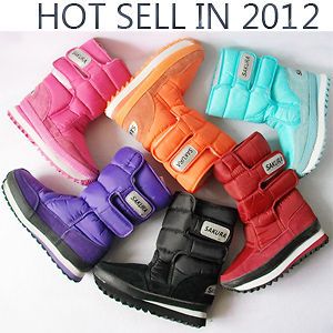 Men&Womans Sakura Winter Snow Boots Joggers Warm Shoes 7 Colors UK2 9