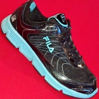  Black/Blue FILA DLS STENCIL LITE Athletic Running Sneakers Shoes 6