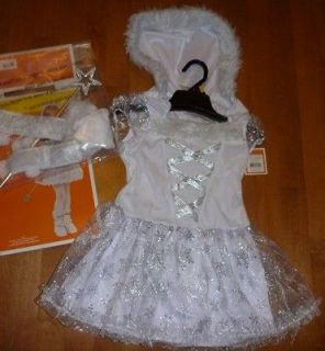 Girls SNOWFLAKE PRINCESS costume Size 4 6 6 8 10 12 Dress Up wand snow 