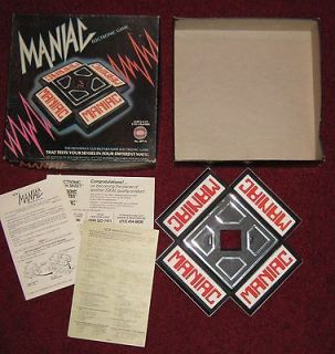 1979 ideal maniac electronic game box works like simon time