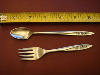   Morning star child or youth fork and spoon flatware silverware