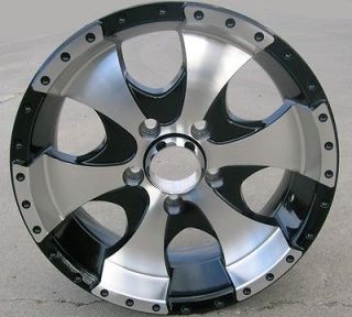 15 Aluminum Ion Black Wheel/Rim 5 on 4.5 (RV, Boat, Custom 