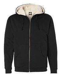 Sherpa Lined Full Zip Hooded Sweatshirt Hoodie Independent Trading S 