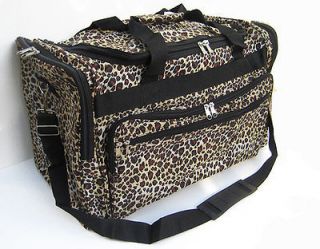 leopard travel carry on duffle bag large luggage 22