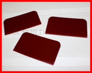 3pc fiberglass resin spreader epoxy squeegee brown 409 time left
