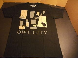 New Owl City Band T Shirt S M L XL X Large Mens Tee Bunny Rabbits 