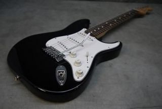 1996 Fender Standard Stratocaster Electric Guitar Black w/ Gig Bag