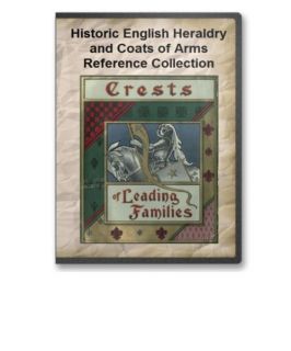 Heraldry Book Collection   34 Coats of Arms Family History Crests 