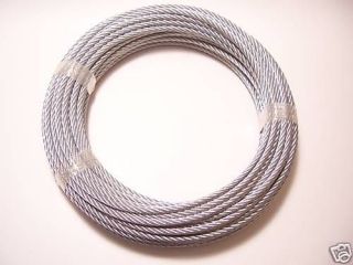 galvanized wire rope aircraft cable 3 8 7x19 100 ft