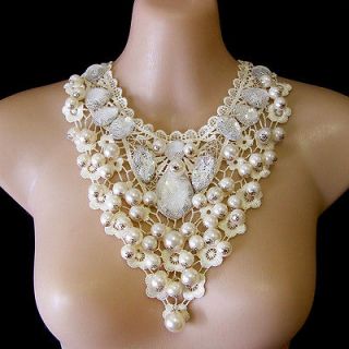 Newly listed vintage antique style jewellery faux pearl gemstone lace 