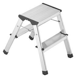 double sided aluminium folding step stool  43