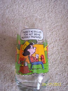   Camp Snoopy Collection Charlie Brown and Lucy New Water Glass