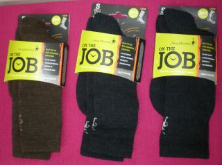 Smartwool On the Job Crew Socks Merino Wool Heavy & Light Cushion 