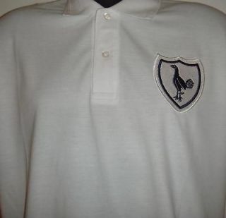 retro tottenham 1960s football polo shirt