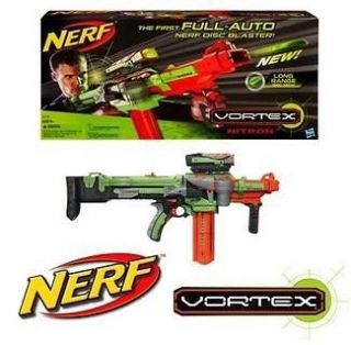 NEW Nerf VORTEX NITRON Full Automatic NERF DISC Blaster Gun SKIRMISH