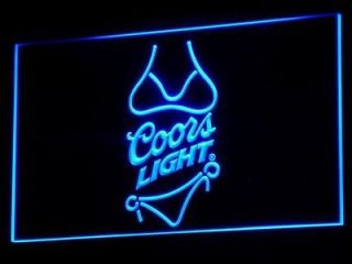Newly listed a119 b Coors Light Beer Bikini Bar Pub Neon Light Sign