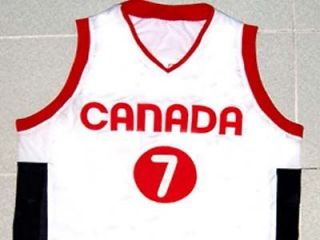 steve nash team canada jersey white new any size