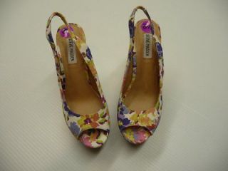 Steve Maden 5.5 Heel Size 6 6.5 7.5 8.5 9 Floral Open Toed Shoes NEW