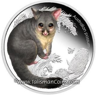 Australia 2013 Bush Babies II #2 Possum 50 Cents Pure Silver Color 
