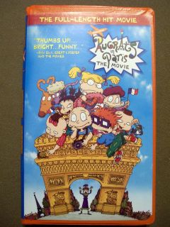 nickelodeon rugrats in paris the movie vhs in clam shell