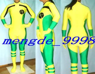 Yellow/Green Suit Lycra Spandex Zentai Rogue Catsuit Costumes #858