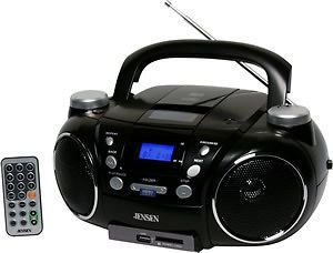   PORTABLE MP3/CD Player*with CASSETTE RECORDER*RADIO & USB INPUT*BLACK