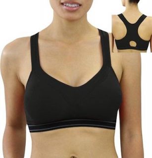 Pick Your Sport Bra Padded Racerback Cotton Support Exercise Yoga 