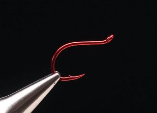 Daiichi INTRUDER (trailer/trail​ing) Hook #2553   Red Finish   Size 