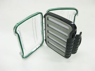 Waterproof fly fishing box (Double side form,Size:5x4x1 5/8H)