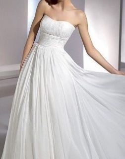 new white strapless wedding dress debutante gown 6 20