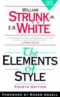   of Style by E. B. White and William, Jr. Strunk 1999, Paperback