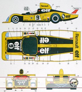 st27 decal lm 77 for tamiya 1 24 renault alpine