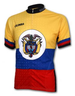 SALE $39.95 Colombia Flag Cycling Jersey XL bicycle bike Mens New