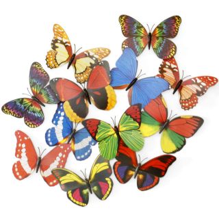   Plastic Butterflies with Suction Cups ~ Decorating Mirrors/Glass