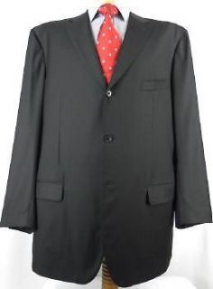 Custom made Black Gianluca Isaia Sciammeria Super 150s Suit 46L 46 L 