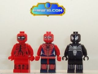 custom lego superheroes spiderman venom carnage 01da 