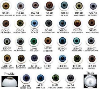 life like doll eyes 8mm half round beautiful colors time