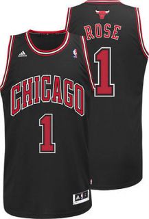 derrick rose chicago bulls adidas swingman jersey black more options