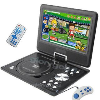 180°Swivel LCD TFT Screen Portable DVD Player MP4 USB TV Game In 